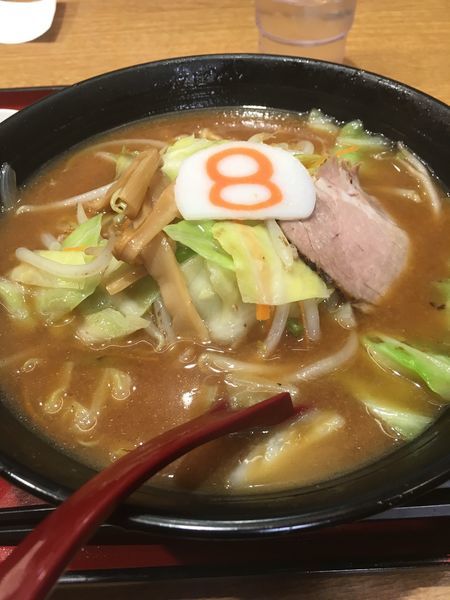 「野菜ラーメン味噌 626円」@8番らーめん 金沢駅店の写真