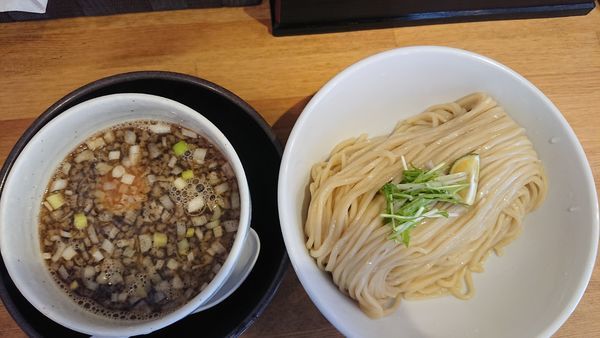 「鶏もつつけ麺 中盛 830円」@清麺屋の写真