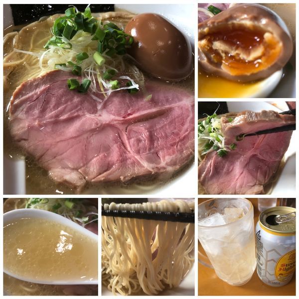 「味玉塩ラーメン  850円 ハイボール 300円 おつまみ」@麺屋 扇 SENの写真