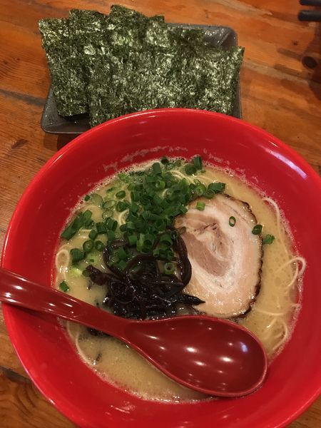 「とんこつバリカタ＋のり」@麺屋 ふうの写真