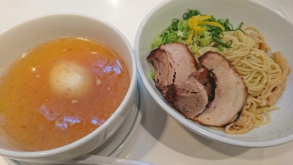 「鬼塩つけそば味玉入り(1100円)」@鬼そば 藤谷の写真