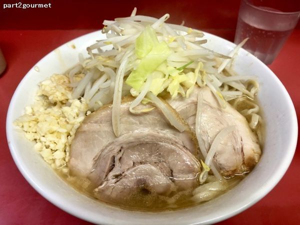 「小ラーメン 「麺少なめニンニク」(700円)」@ラーメン二郎 桜台駅前店の写真