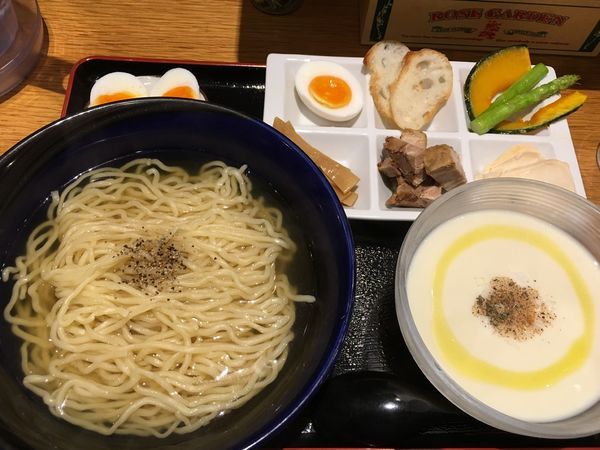 「数量限定 じゃがいものビシソワーズつけそば 790円」@SHINASOBA 颯々樹の写真