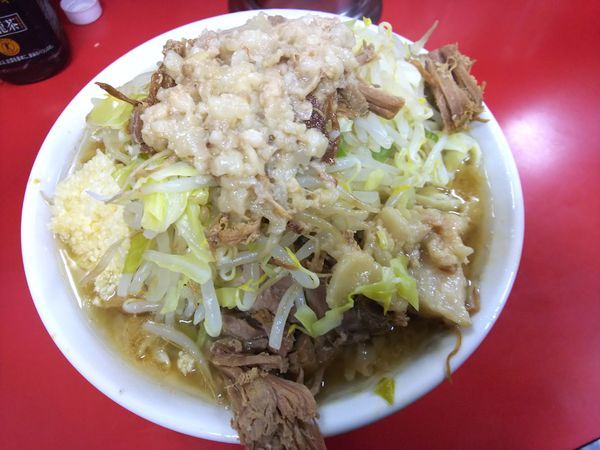 「小ラーメンニンニクアブラ　750円」@ラーメン二郎 茨城守谷店の写真