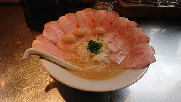 「ニンニク明太子蕎麦さんじ玉SP(ダブルチーズバーター)」@さんじの写真