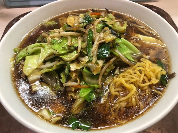 「野菜メン570円」@ファミリー中華 紅孔雀の写真