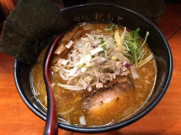 「【限定】味噌ラーメン　屋久島産本枯鯖節×鶏白湯　バージョン」@麺処 秋もとの写真