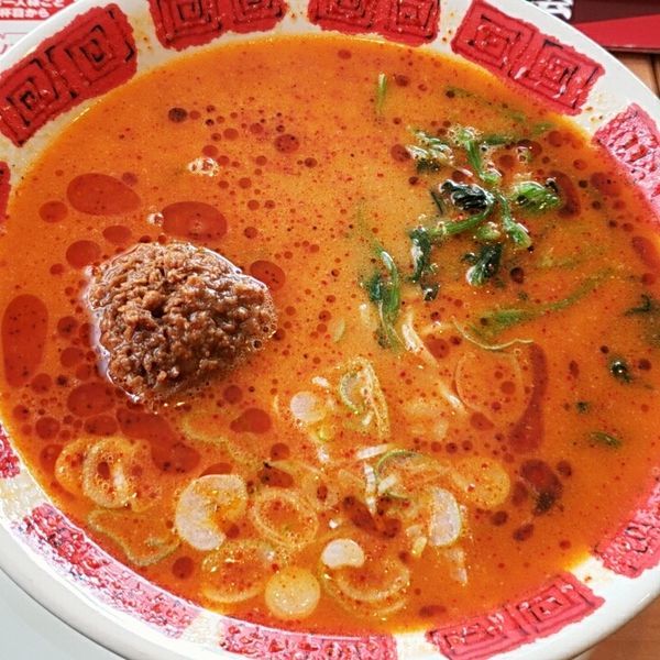 「花山椒とラー油の担担麺　７５５円」@バーミヤン 佐原東店の写真