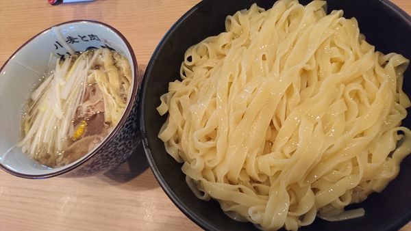 「天日塩味、大盛」@小麦と肉 桃の木の写真