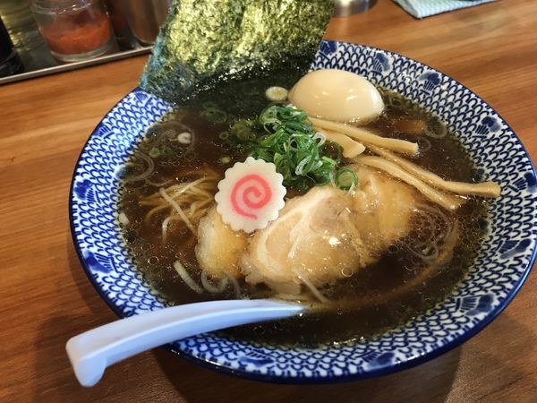 「中華そば並＋味玉 850円」@圭一屋 開成店の写真