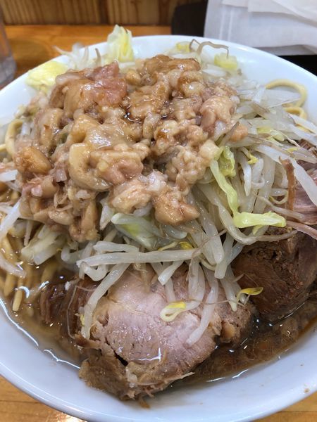 「小ラーメン ヤサイ少なめ アブラ」@らーめん つの旨の写真