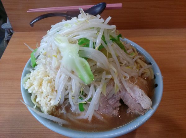 「小ラーメン野菜ニンニク」@ラーメン二郎 八王子野猿街道店2の写真