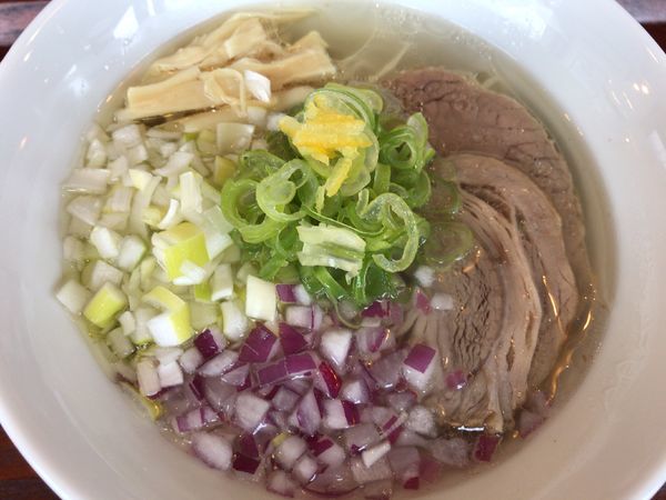 「葱ラーメンセット1100円」@寅ちゃん餃子 天童本店の写真