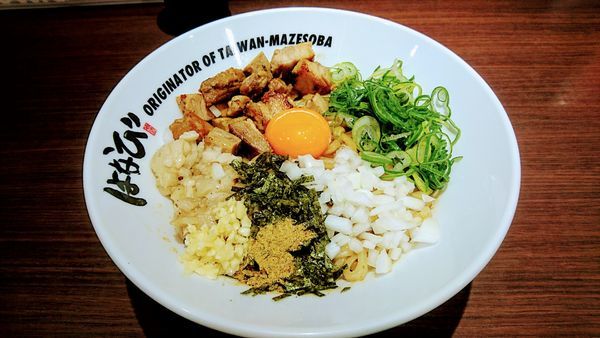 「【新宿店限定】東京ソースまぜそば(追い飯付き)」@麺屋はなび 新宿店の写真