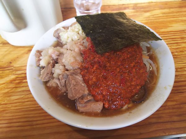 「豚入りオロチョンラーメン」@にかいやの写真