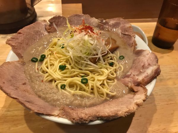 「鶏だく＋チャーシュー＋大盛り」@麺屋 極鶏 一乗寺本店の写真