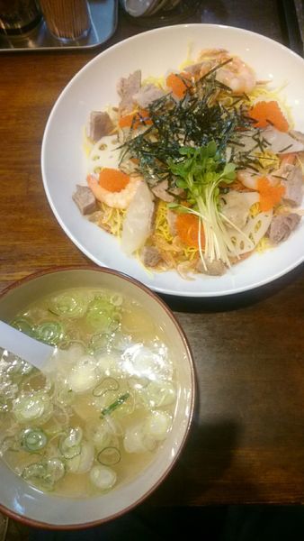 「蛤出汁のまぜつけそば  雛祭りver  1000円」@中華そば GO.TO.KU ～仁～の写真