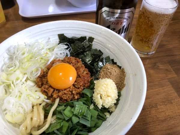 「台湾まぜそば（820円）＋瓶ビール（500円）」@二代目 むじゃきの写真