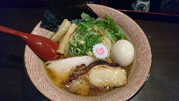 「あご煮干し醤油鶏そば」@征麺家 かぐら屋の写真