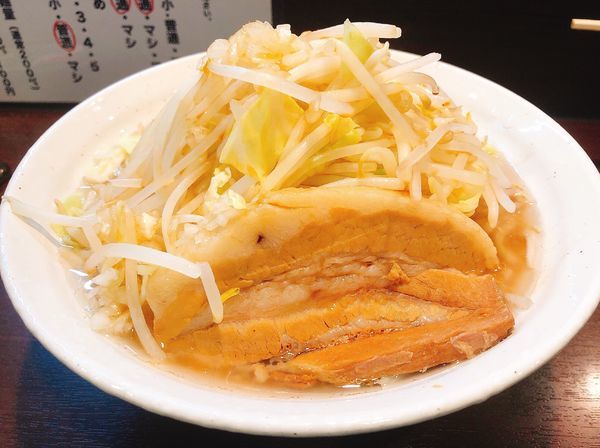 「さわぎめん(野菜マシ､アブラマミレ､カラメ)」@ラーメン さわぎの写真