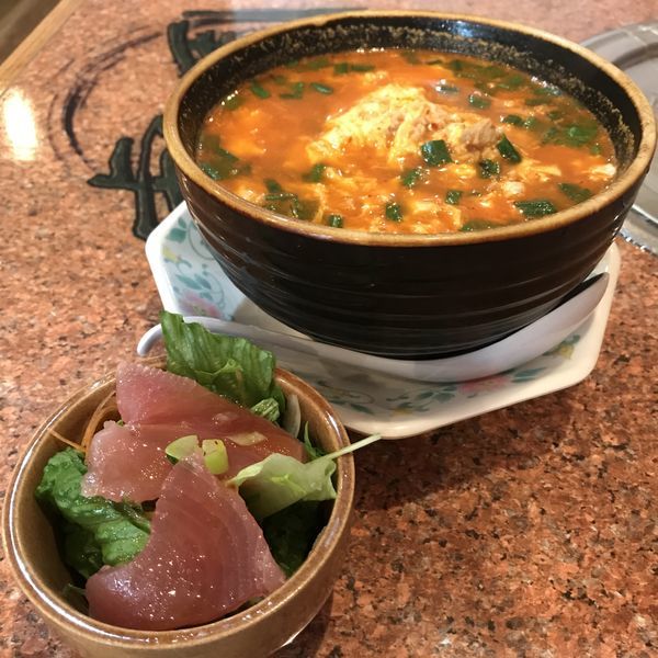 「台湾担々麺（￥500）※」@盧園 糀谷店の写真