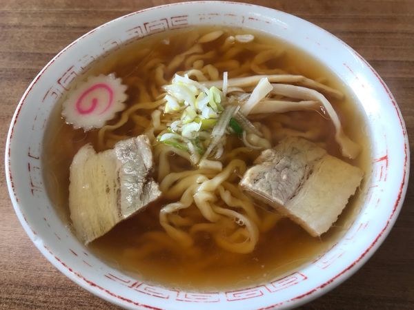 「極太手打ちラーメン  570円」@食堂なまえの写真