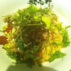 肉盛り油そば（海苔・青ネギ）