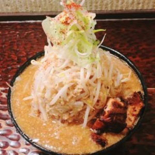 「野菜豚そば800円+メルマガで味玉＆メンマ」@北のらーめん 美空の写真