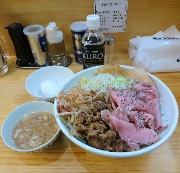 「ジャンク油そば 肉増し ショウガ」@宮二郎の写真