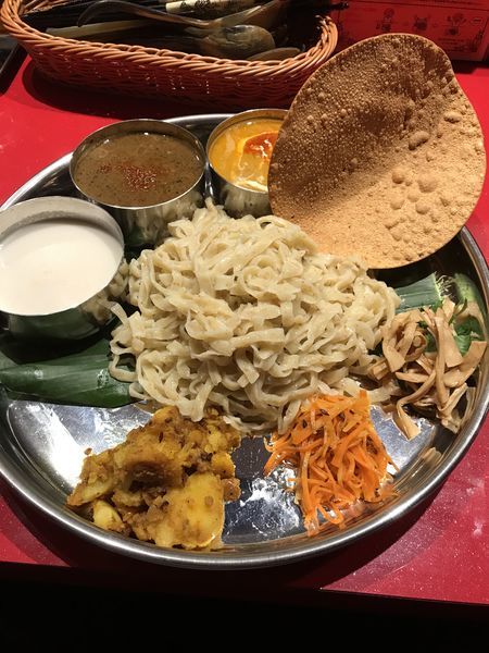 「インド式ミールスつけ麺」@スパイスらぁめん釈迦 池袋店の写真