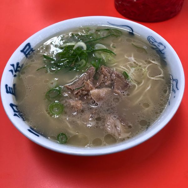 「ラーメン➕替玉➕替肉」@元祖 長浜屋の写真