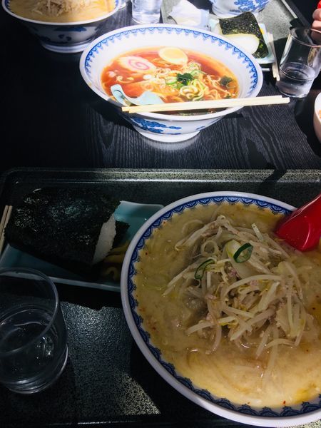 「味噌ラーメン おにぎり ¥900」@食堂ミサ 本店の写真