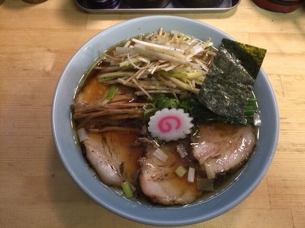 「中華そば＋味付ネギ」@我的中華そば 机上の空論。の写真