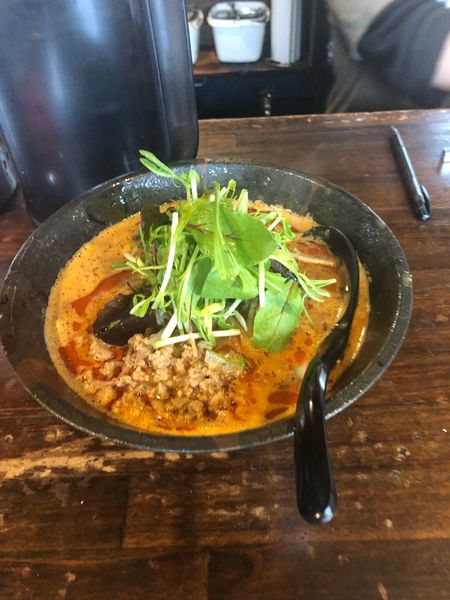 「担々麺 赤 870円 4辛」@担々麺 胡麻の写真