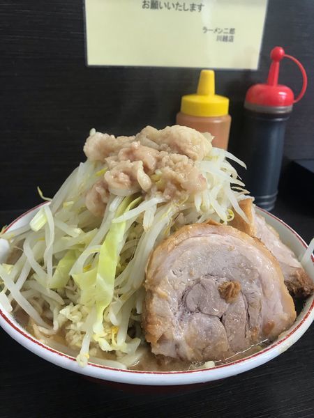 「ラーメン小 ヤサイアブラニンニク少し」@ラーメン二郎 川越店の写真