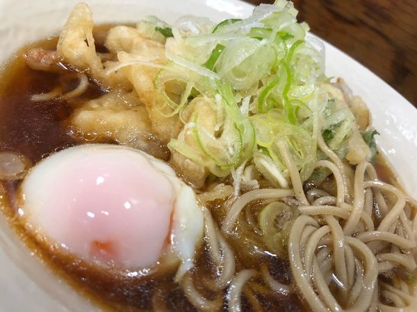 「天玉そば」@そば処 かめや 新橋店の写真