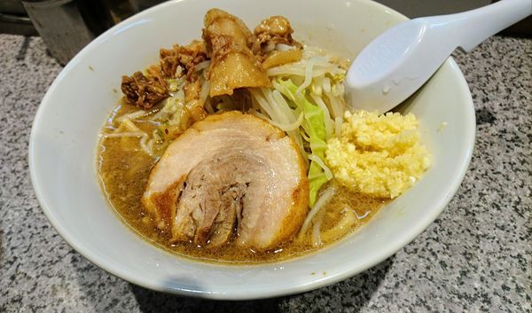 「ミニラーメン750円(麺150g)」@ラーメン宮郎の写真