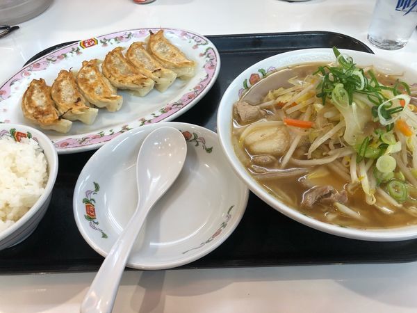 「【期間限定】野菜煮込みラーメン、フェアセットBで970円」@餃子の王将 水戸さくら通り店の写真