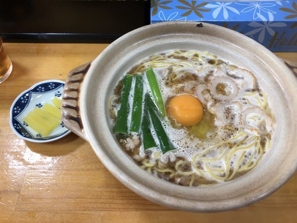 「鍋焼きラーメン(600円)」@鍋焼きラーメン千秋の写真