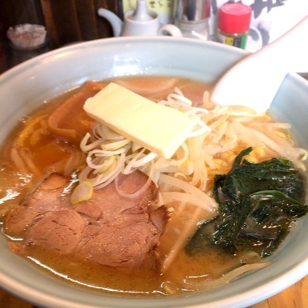 「味噌らーめん（バタートッピング）」@本格サッポロらーめん 北地蔵の写真