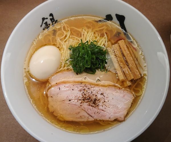 「特製中華そば￥1050＋ビール小瓶￥250」@中華そば 銀座 八五の写真