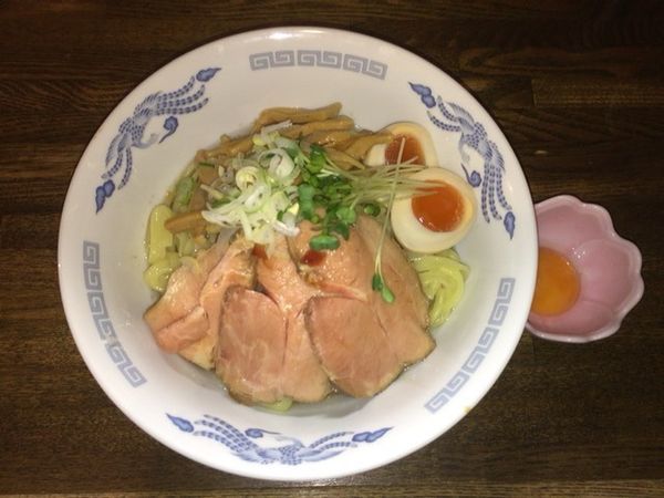 「油そば 大盛＋特増し＋生卵」@燦燦斗の写真