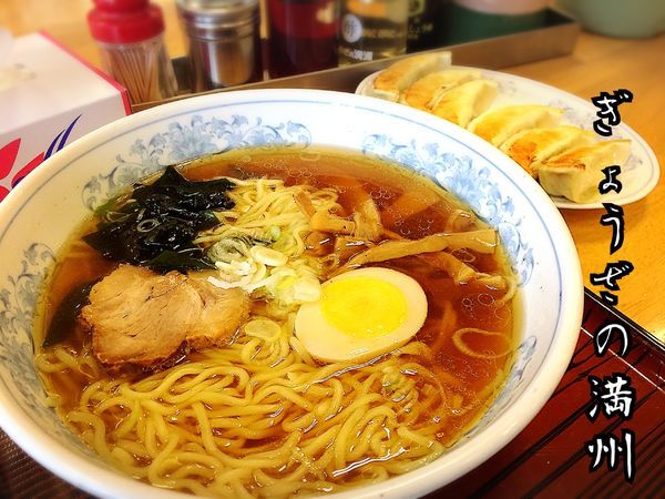 「満洲ラーメンと餃子￥620(税別)」@ぎょうざの満洲 蕨東口店の写真