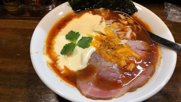 「チーズミートらぁ麺」@Soupmenの写真