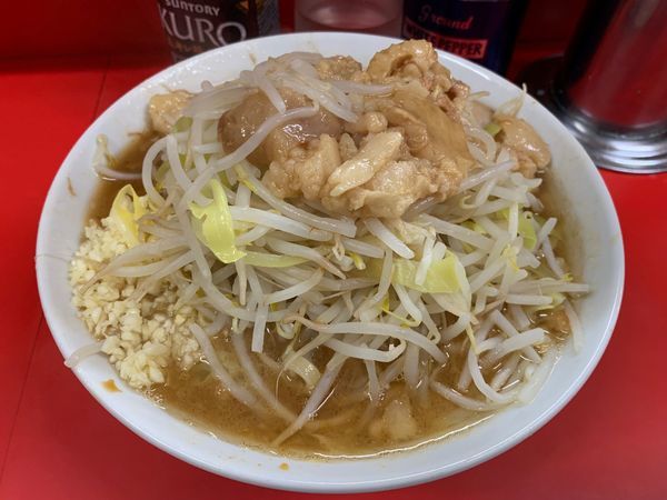 「小ラーメン(ニンニク・アブラ)」@ラーメン二郎 松戸駅前店の写真