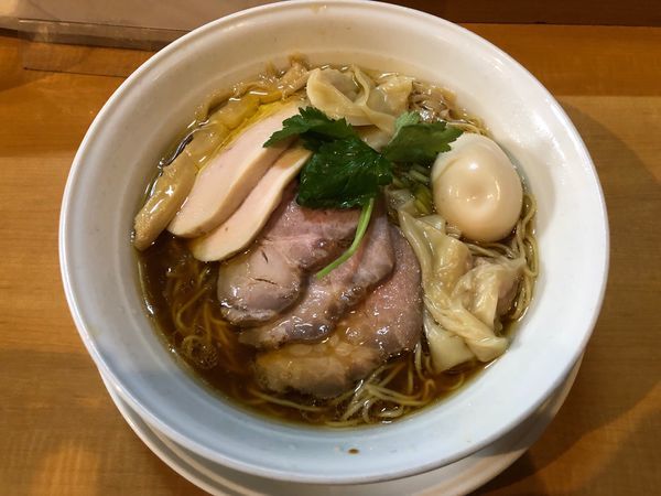 「特製鶏100醤油」@中華そば 大井町 和渦の写真