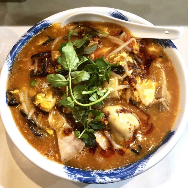 「【限定】広島産牡蠣とトマトの酸辣湯麺￥980」@麺屋 扇 SENの写真