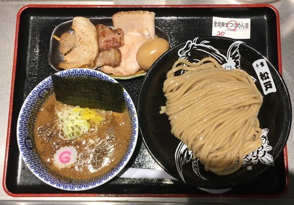 「柏幻霜ポーク全部乗せ濃厚つけめん 並」@松戸富田麺絆の写真