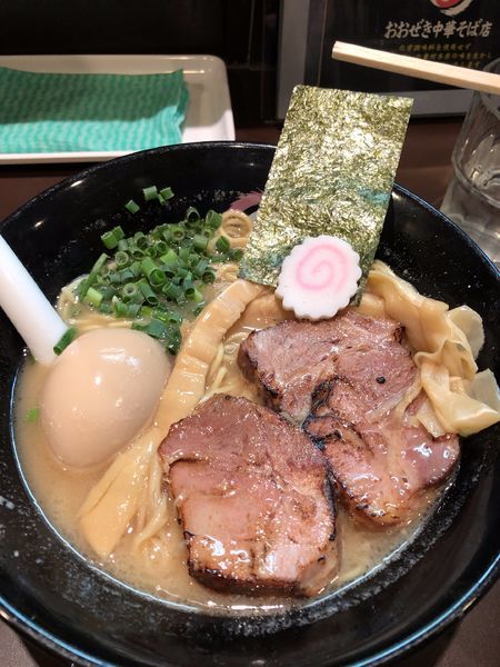 「【限定】豚そば（豚頭100％）900円」@おおぜき中華そば店の写真