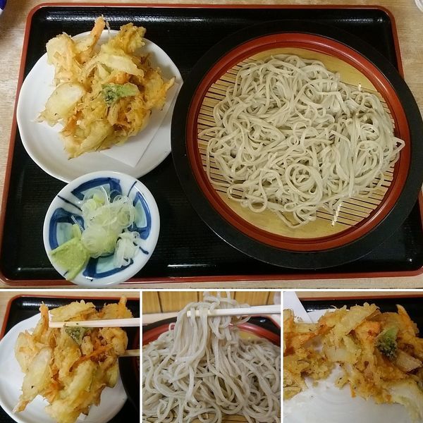 「もりそば＋かき揚げ天＝550円」@ねぎどんの写真